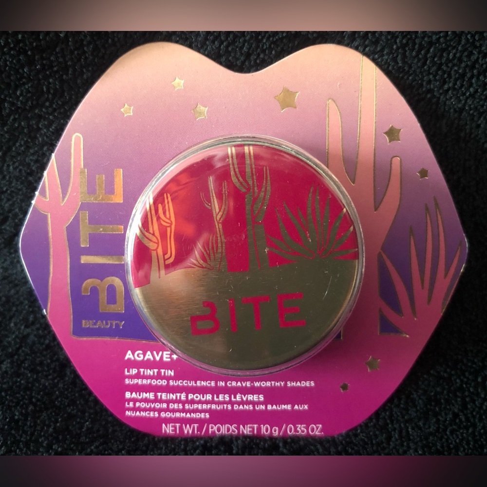 Bite Beauty Agave + Lip Tint Tin SMASHED 10g / 0.35 oz Full Size NIB